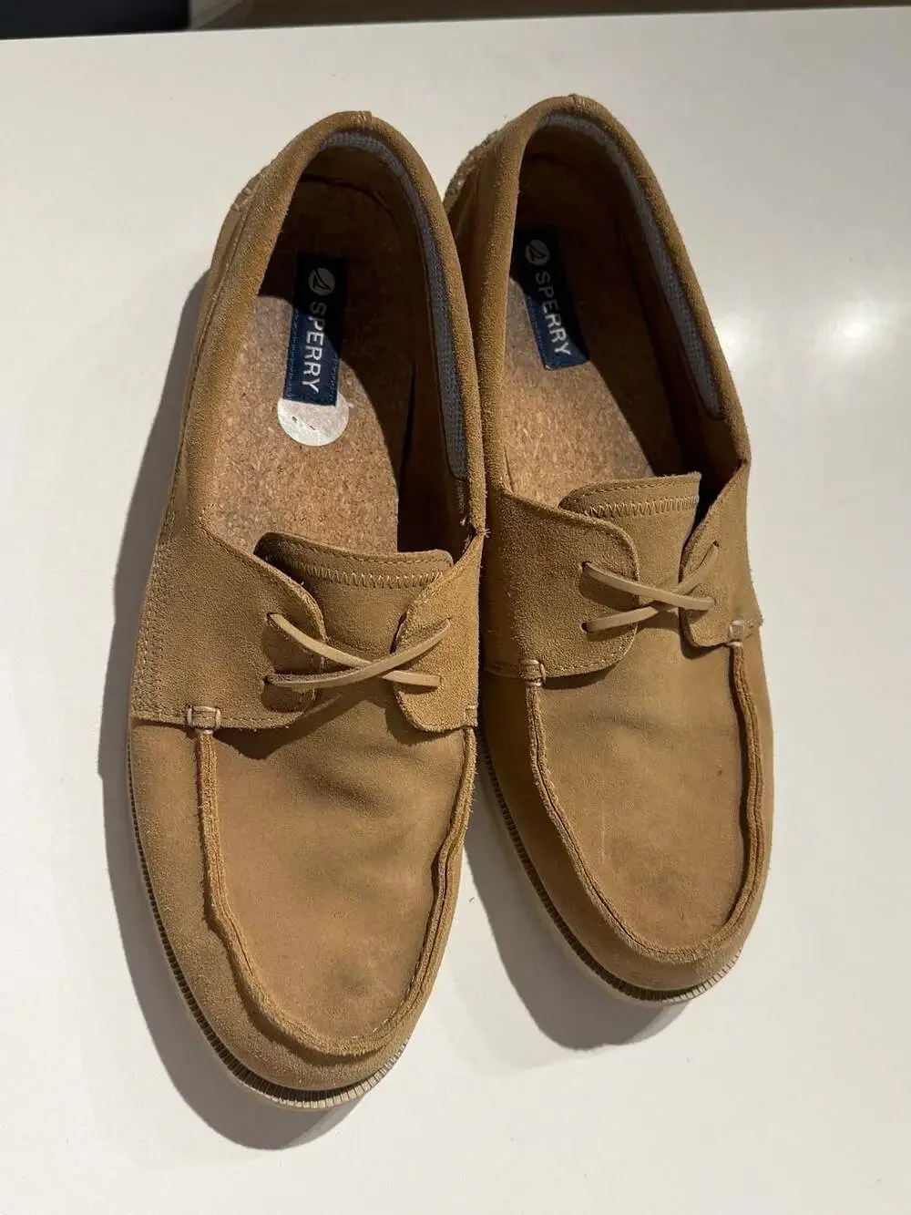 Sperry Bahama II Suede Boat Shoes Tan Men's Size 13